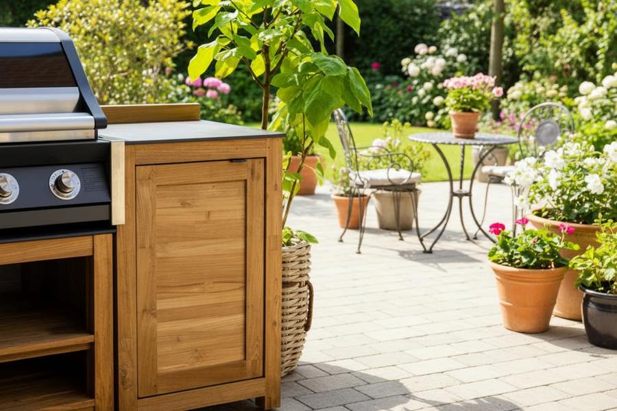 Ocean Designs Barletta Teak Kitchen Single Door Unit