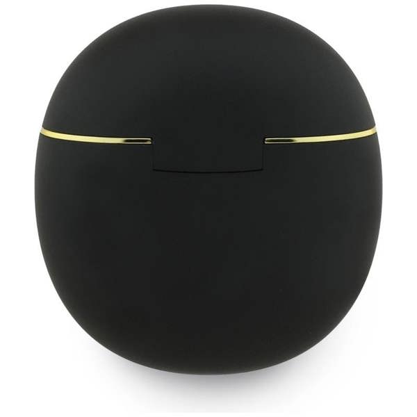 Guess Gold Line Triangle Logo TWS Earphone with Charging Case Black - GUTWSA15HETK
