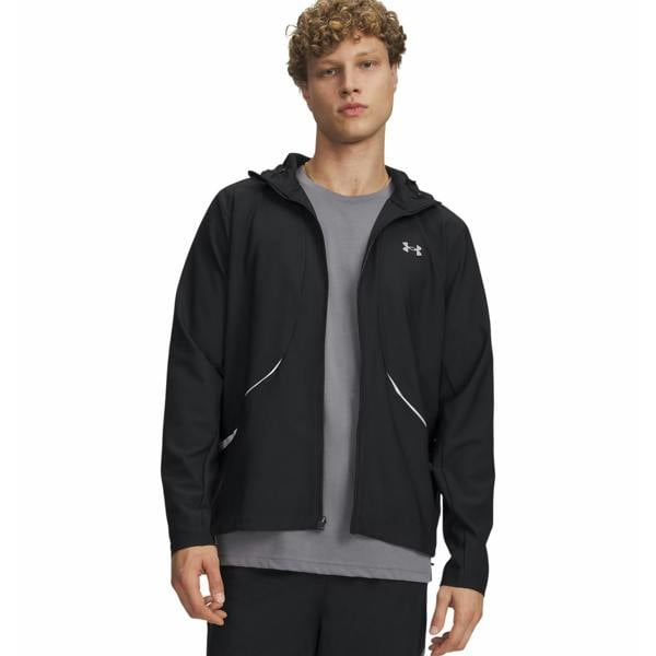 Under Armour Mens Unstoppable Performance Training Hooded Jacket - Black/Silver - 