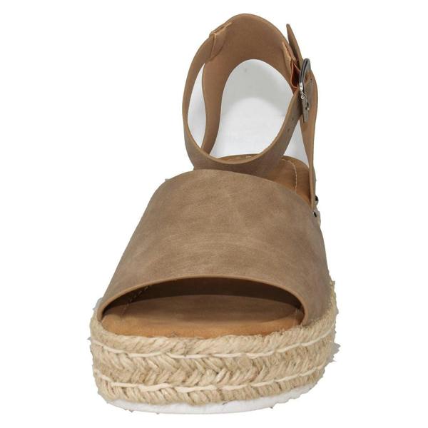 Savannah Ladies Savannah Wedge Mule Wide Fit Sandals F12039