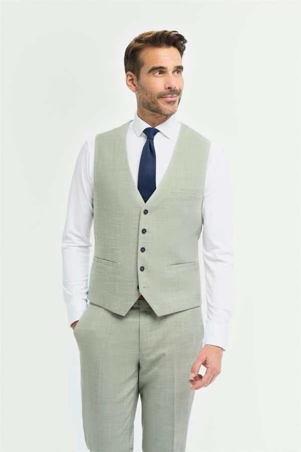 House of Cavani Camden Sage Waistcoat