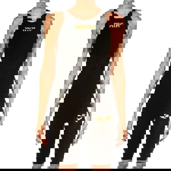 Arena Powerskin Carbon Air 2 black and gold swimsuit with logo