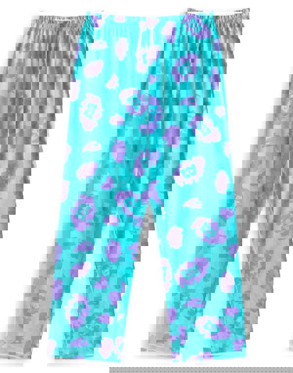 Disney Monsters Inc Womens Multicoloured Sully Short Sleeve Long Leg Pyjama Set