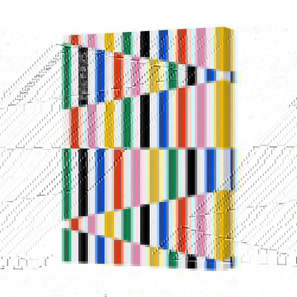 Benjamin Tate Design Canvas Wall Art Abstract Colorful Geometric Pattern 7996 Modern Home Decor