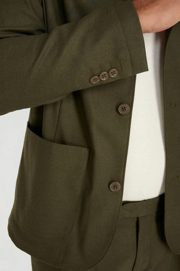 Harry Brown London Arthur Flannel Jacket - Khaki