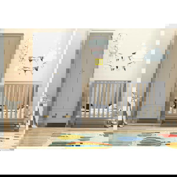 Dorel Home Haven Wardrobe with 1 Drawer 2 Doors Dove Grey