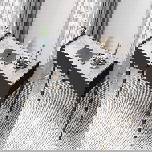 Bodden Office Desk, Sintered Stone-Weilai Concept-Weilai Concept