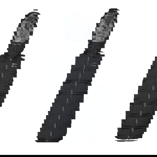 Mountain Warehouse Childrens/Kids Rocko Water Resistant Hooded Sleeveless Body Warmer - Black - 