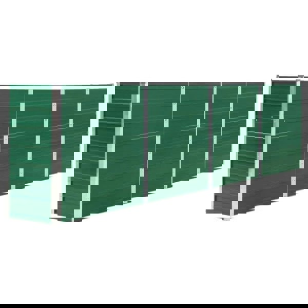 Berkfield Raised Garden Bed 320x40x77 cm Galvanised Steel Green