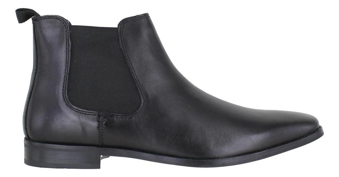 Thomas Crick Addison Mens Classic Leather Dealer Chelsea Ankle Boots