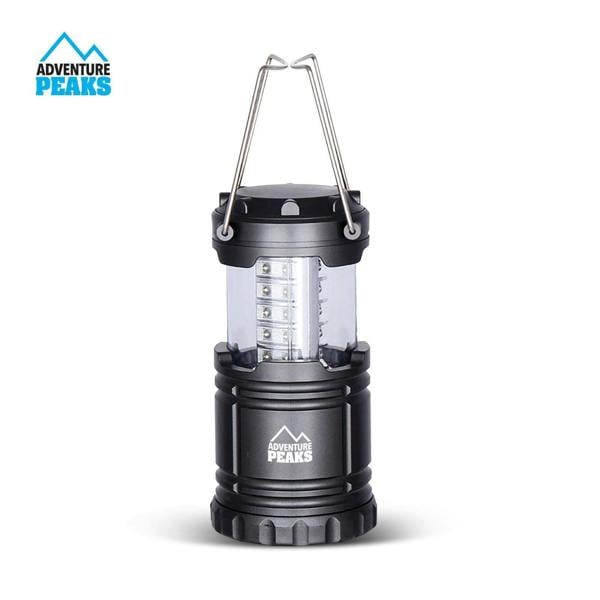 Adventure Peaks Camping Lantern Battery Operated 2 Pack - 300 Lumen COB Camping Lamp Collapsible Tent Light with Handle
