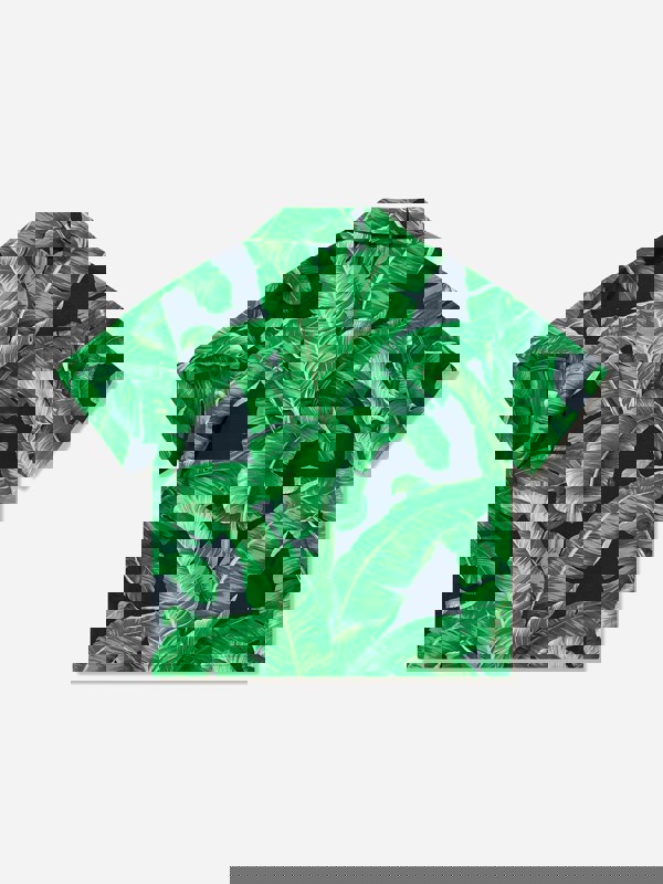 Dolce & Gabbana Kids Dolce & Gabbana Boys Banana Leaf Shirt in Green