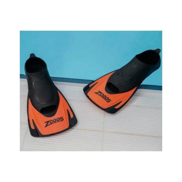 Sleek Zoggs Swim Fin Energy orange black fins