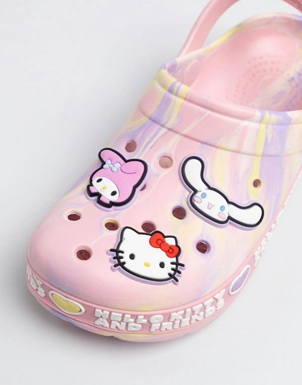 Hello Kitty Girls Pink Multi Character Clogs