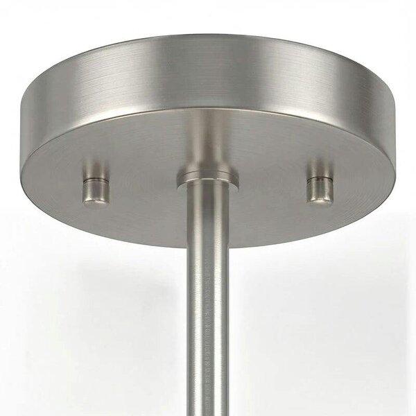 Semi Flush Mount Modern Crystal Chandelier Ceiling Light, Crystal Ceiling Light Fixture with E14 Base, Silver Tone