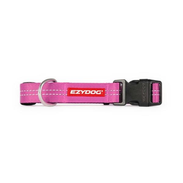 EzyDog Essential Adjustable Dog Collar in Pink