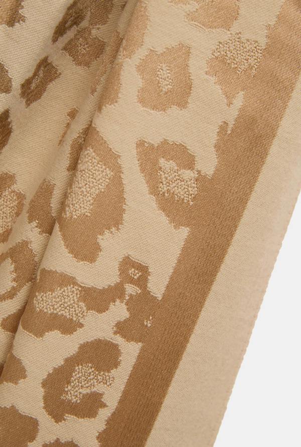 James Lakeland Leopard Beige Scarf