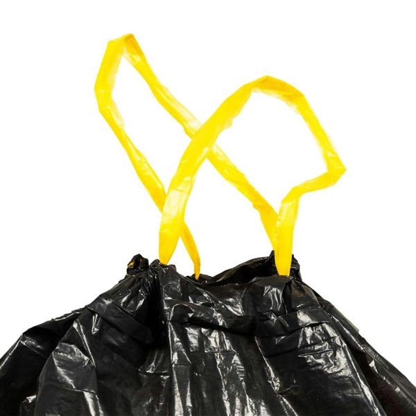 Drawstring Refuse Bags 120L Bin Liners Easy Tie Top Handle For Dustbin Home, Kitchen, Office & Garden