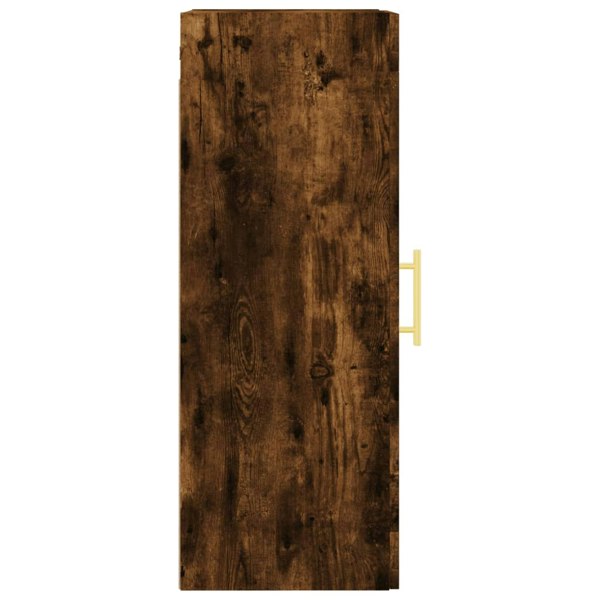 Berkfield Wall Mounted Cabinet Smoked Oak 34.5x34x90 cm