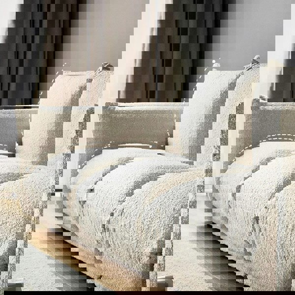 Isabella Two Seater, Three Seater Sofa, Boucle Or Velvet, White-Weilai Concept-Weilai Concept