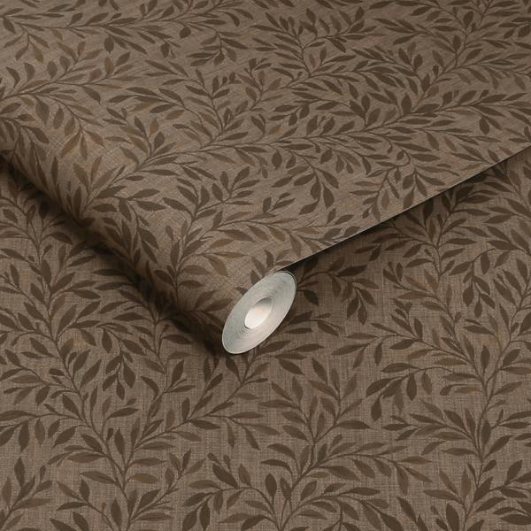 Next Ditsy Leaf Russet Wallpaper