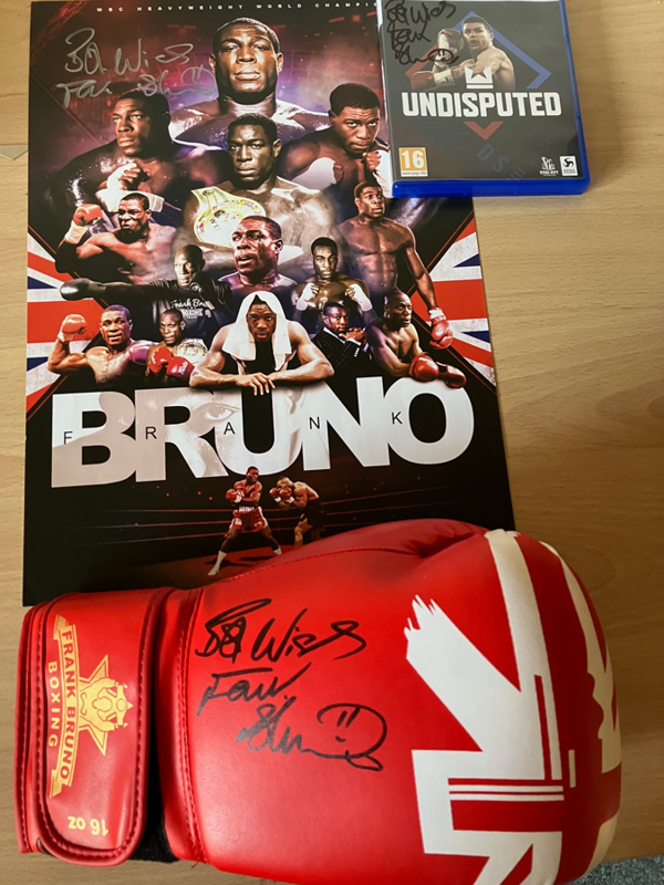 Frank Bruno Boxing Signed Frank Bruno “Undisputed” computer game on PS5 format