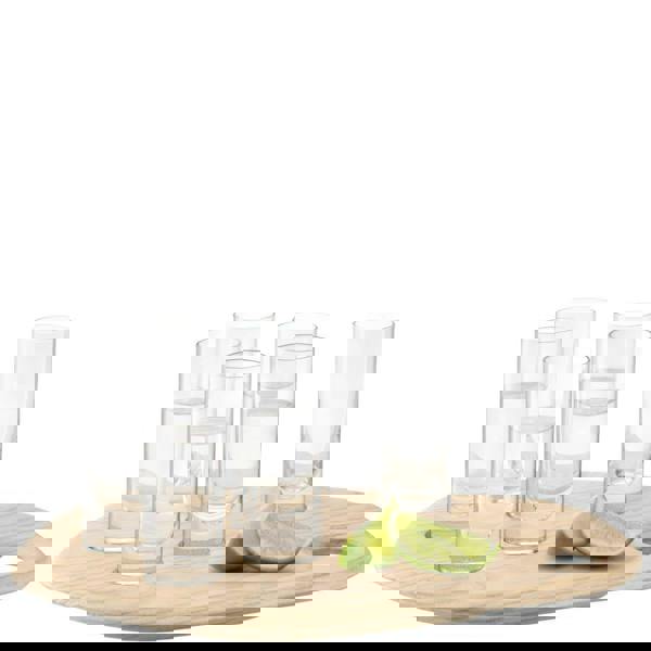 LSA Palette 6-Piece Shot Glass Set with Ash Wood Serving Tray