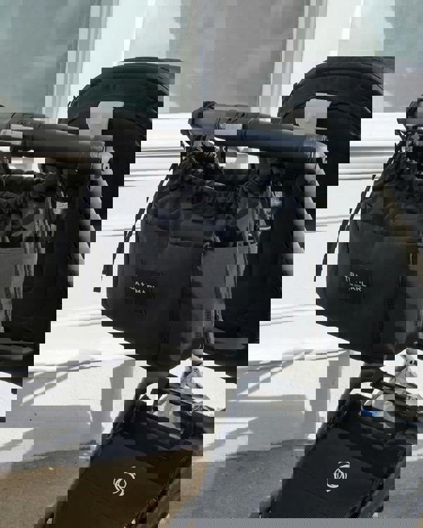 Tiba + Marl Mini Luna Drawstring Stroller Bag Black