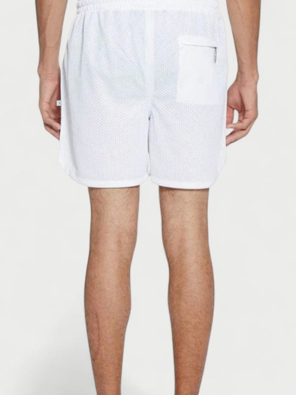 Off-White Caravaggio Diag Stripe Shorts White