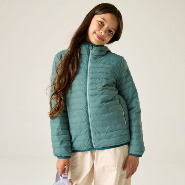 Regatta Kids Hillpack Hooded Jacket - Ivy Moss