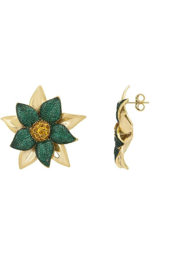 Push backing of the earrings.