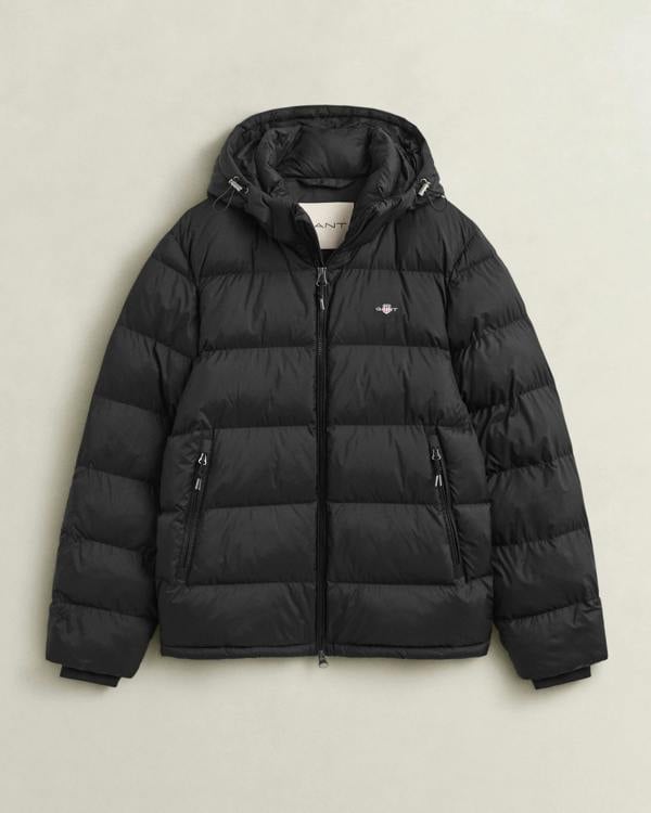 GANT Mens Active Cloud Jacket - 5 Black | CHO | Designer Mens Padded Jackets