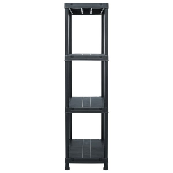 Berkfield Storage Shelf Rack Black 100 kg 60x30x138 cm Plastic