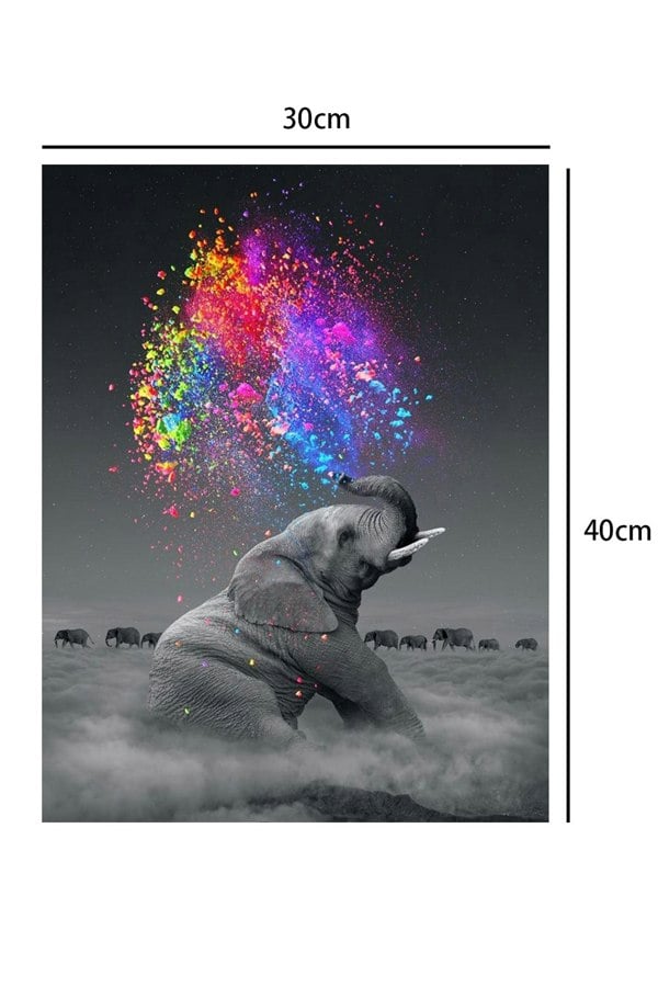 Living and Home Diamond Painting Livingroom Cross Stitch Small Elephant Brick Stick Diamond  Painting