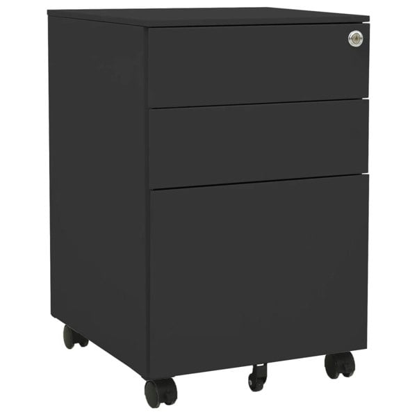Berkfield Mobile File Cabinet Anthracite 39x45x60 cm Steel