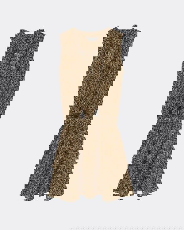 Maison Scotch Silky Feel Sleeveless Printed Womens Summer Dress