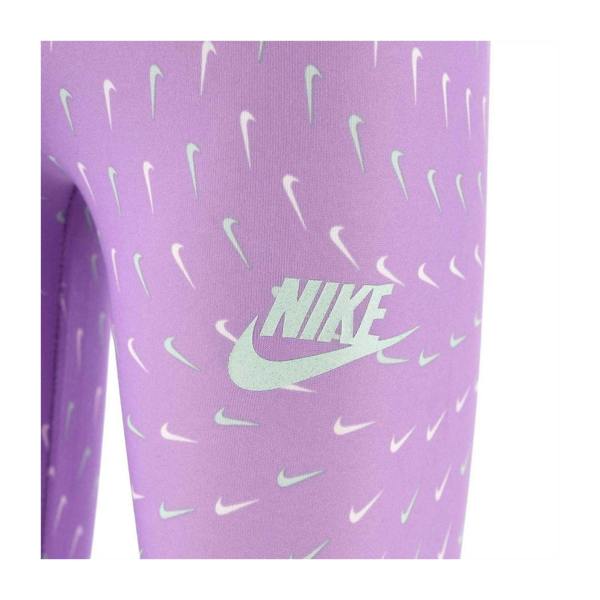 Nike Childrens/Kids All-Over Print Leggings - Violet - 