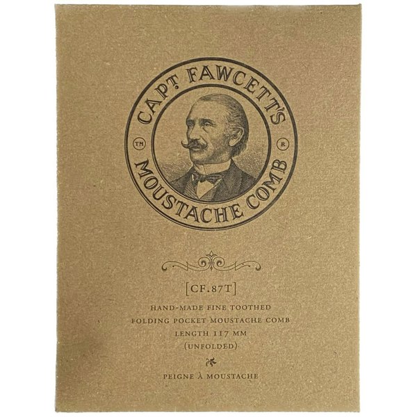 Captain Fawcett's Folding Pocket Moustache Comb
