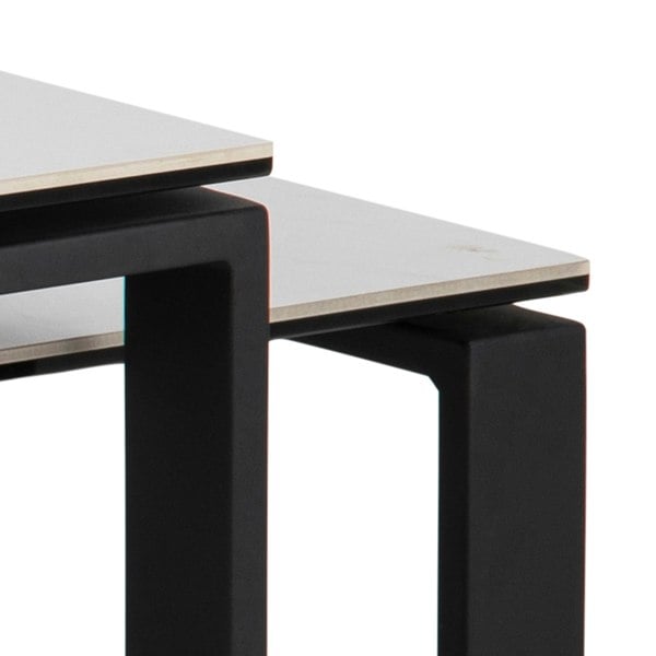 Furniture To Go Katrine Ceramic Coffee Table Set with Marble Effect Top