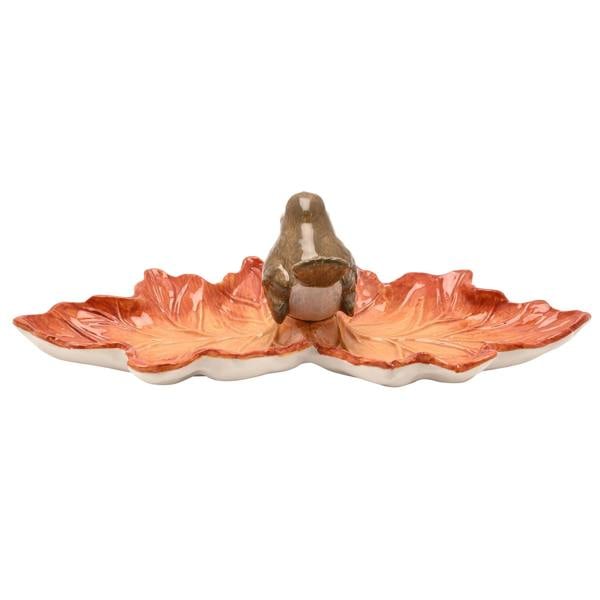 Country Living Robin On A Leaf Trinket Dish