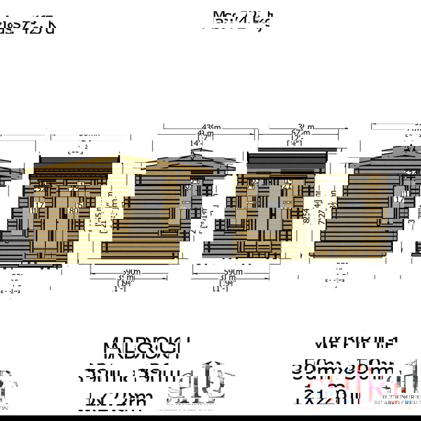 Shire Marlborough 12Gx12 Log Cabin 28mm interlock cladding - Best Shed