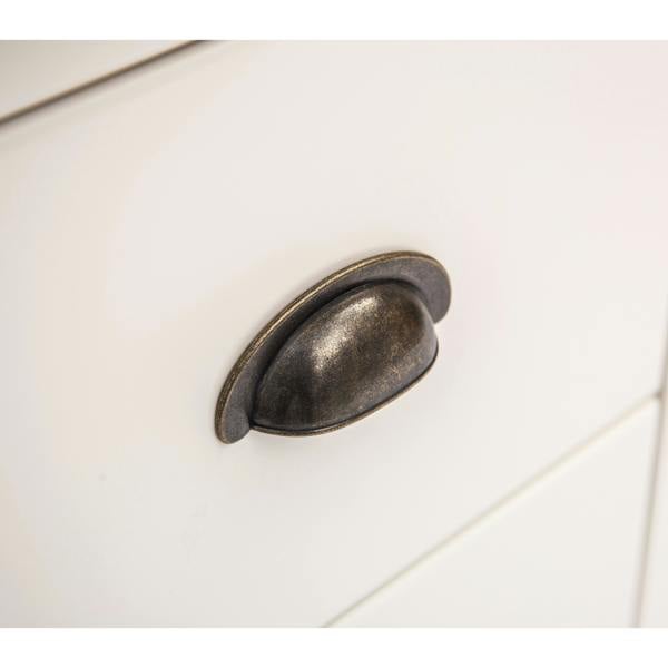 Cabinet Bits Lovere 4 Drawer Chest of Drawers Brass Cup Handle