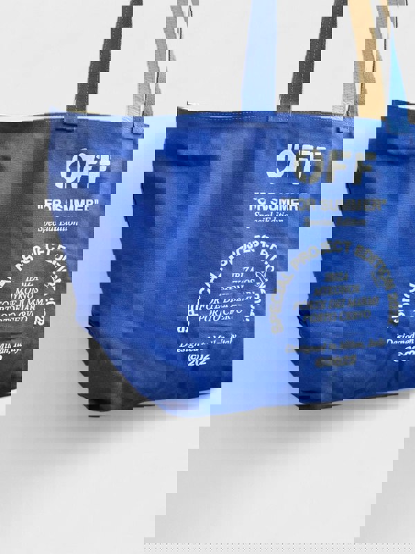 Off - White Reversible Tote Bag Beige Blue - Supplied FashionOff - White
