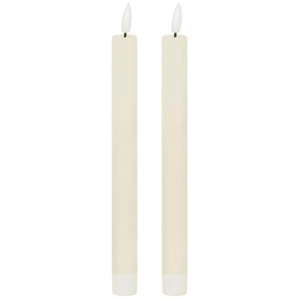 Hill Interiors Luxe Collection Natural Glow Electric Candle (Pack of 2) - Ivory - 