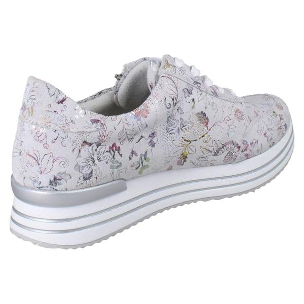 Remonte Ladies Remonte Patterned Trainers With Side Zip D1326