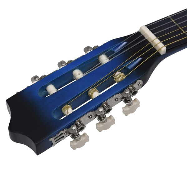 Berkfield Western Classical Cutaway Guitar with 6 Strings Blue Shaded 38