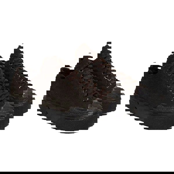 Superga Womens Flesh Out Suede Work Trainers - Coffee