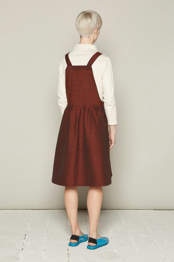 Bo Carter Candy Dress - Burgundy Dots