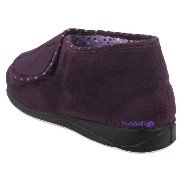 Padders Ladies Padders Wide Fitting Boot Style Slippers Cherish