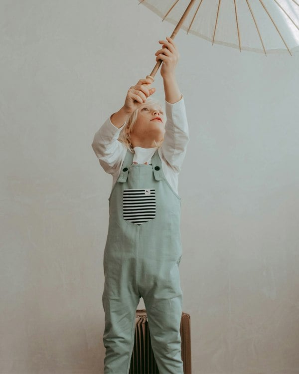 organic cotton Marine Blue Dungarees - image 2